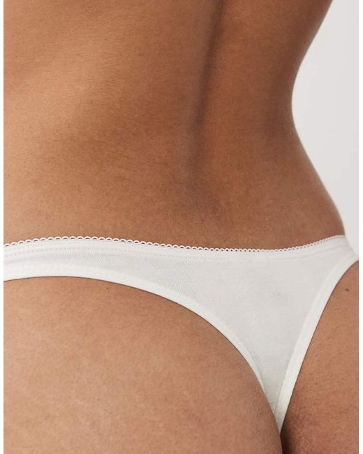 Cotton On Blue 90s Rib Graphic Thong