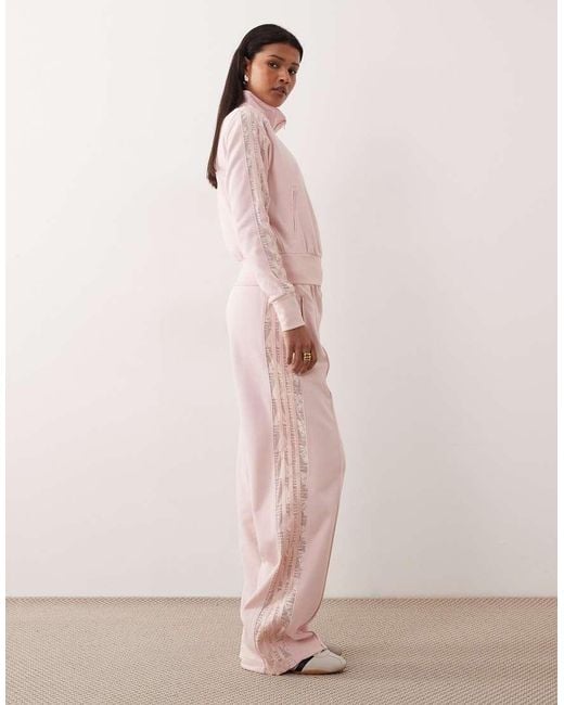 Adidas Originals Pink Firebird Lace Sweatpants