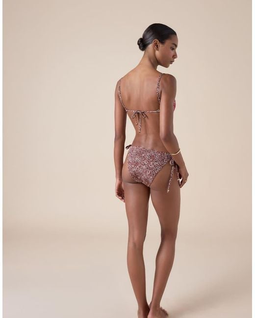 Calzedonia Multicolor Tie Bikini Bottoms Bandana Patch