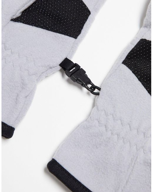 The North Face Gray Etip Heavyweight Touchscreen Compatible Fleece Gloves