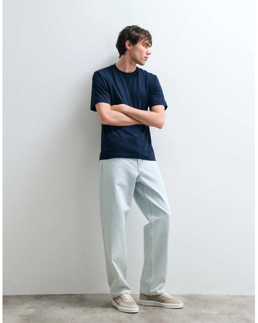 ASOS COLLECTIVE Blue Heavyweight T-shirt for men