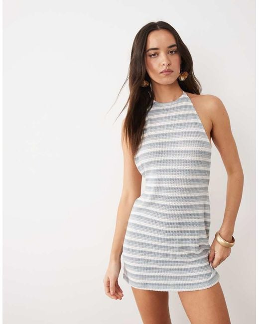 esmé studios White Esmee Crochet Mini Beach Dress
