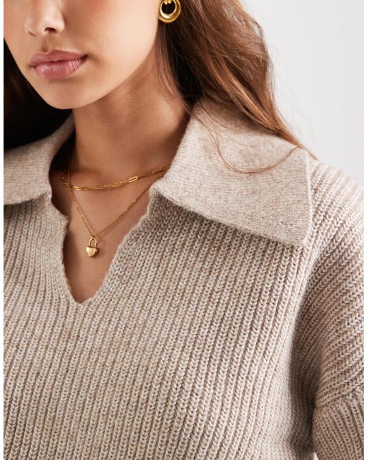 ASOS Natural Polo