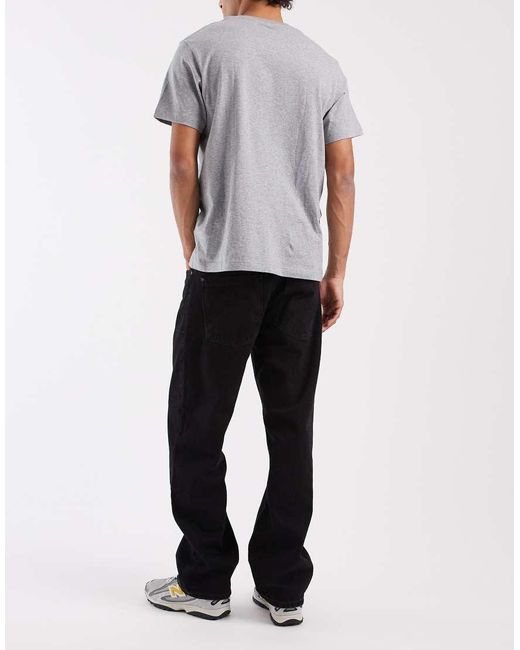 Blend Black Loose Fit Straight Leg Jeans for men