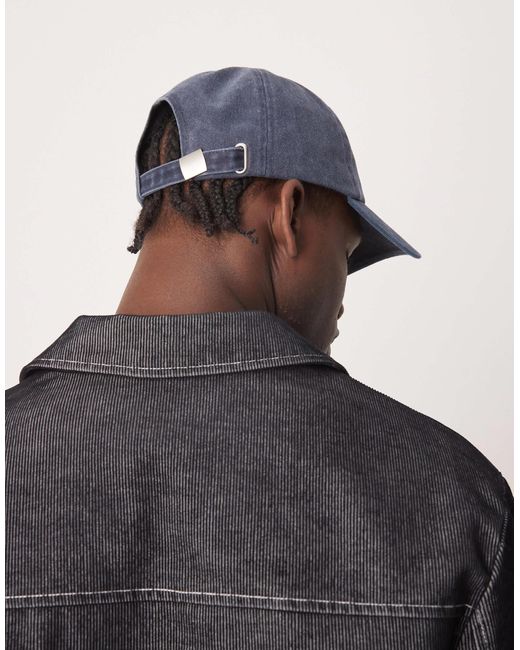 ASOS Black Baseball Cap With Graphic for men