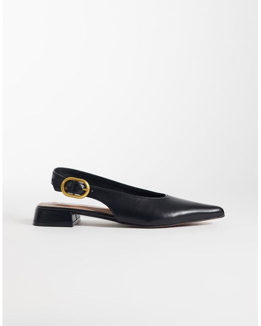ASOS Black Leonora Slingback Ballet
