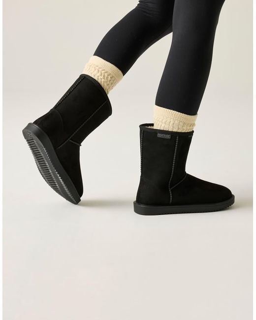 Regatta Black Risley Mid Waterproof Snow Boots