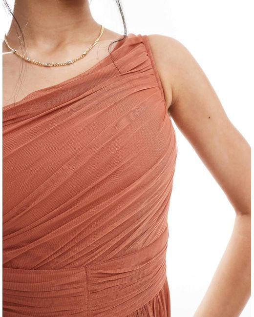 Robe LACE & BEADS en coloris Red
