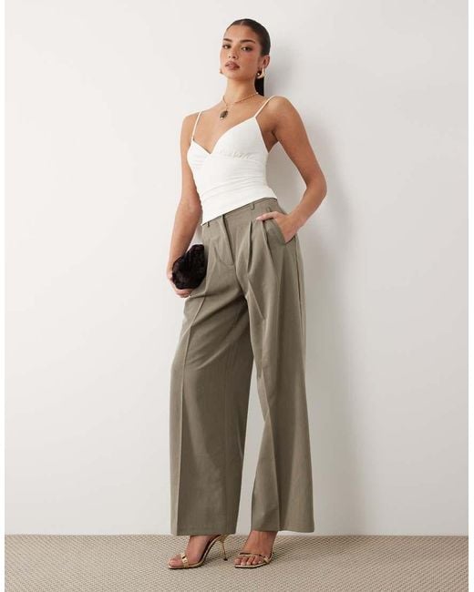 Oh Polly White Modal V-neck Ruched Cami Top
