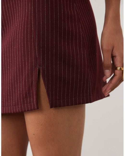 New Look Brown Split Hem Mini Skirt