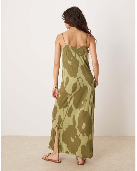 Vila Natural Jersey Cami Midi Dress