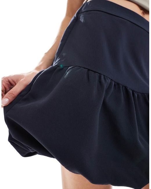 ONLY Blue Bubble Mini Skirt