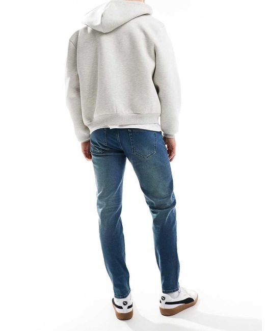 French Connection Blue French Connection Tapered Jeans for men