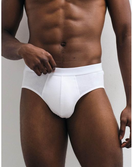 ASOS – 2er-pack e slips in Brown für Herren