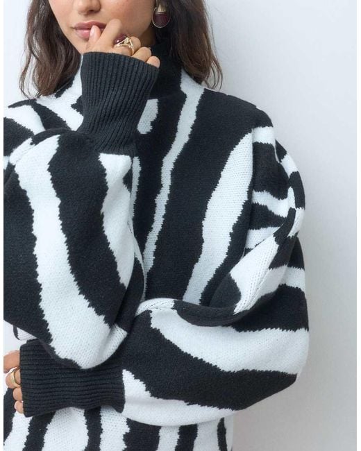 ASOS Red Funnel Neck Jumper