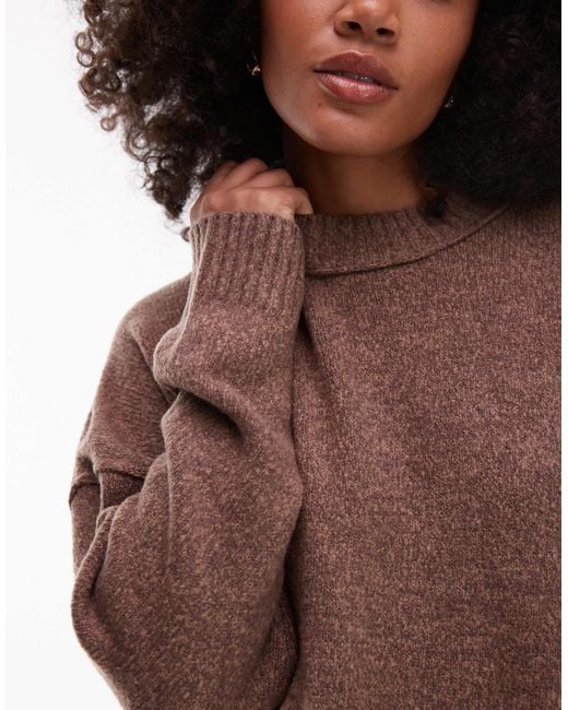 Collusion Brown Crew Neck Jumper