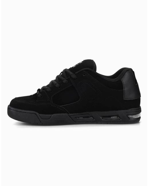 DC Shoes Black Command Leather Trainers for men