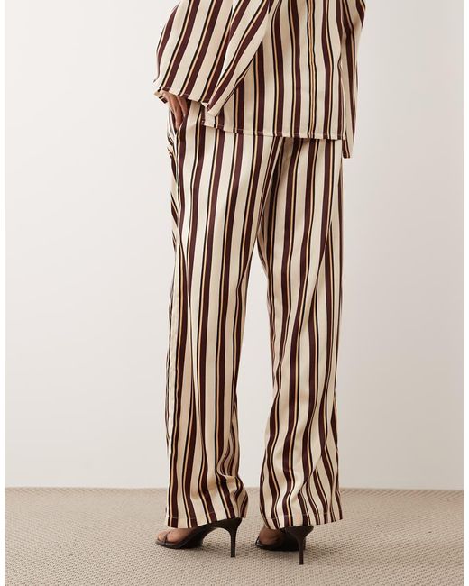 Iyal White Satin Wide Leg Trouser Co-ord
