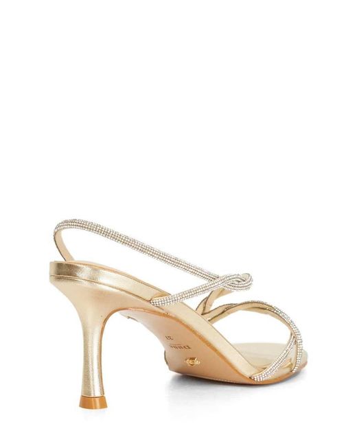Dune Natural Milene Heeled Sandals