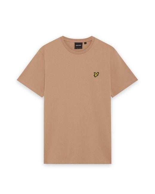 Lyle & Scott Blue Cotton Crew Neck T-Shirt for men