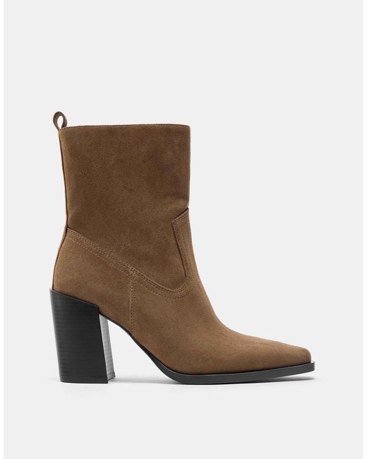 Pull&Bear Brown – stiefeletten