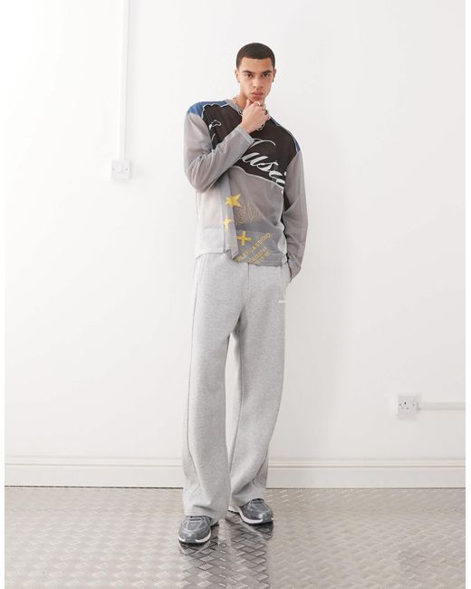 Karlkani White Ellipse Straight Leg Trackies for men