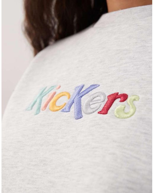 Kickers Brown Crop Sweatshirt