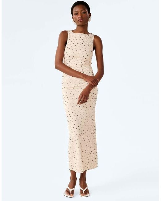 OMNES White Hollis Sleeveless Maxi Dress