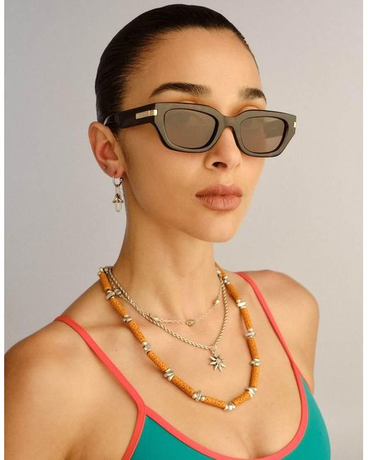 Le Specs Brown Cubito Sunglasses