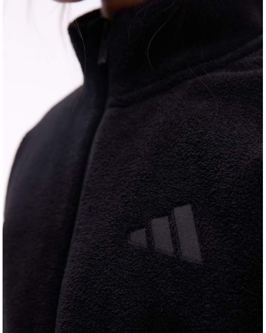 Adidas Originals Blue Adidas Sportswear Sharp Fleece Jacket