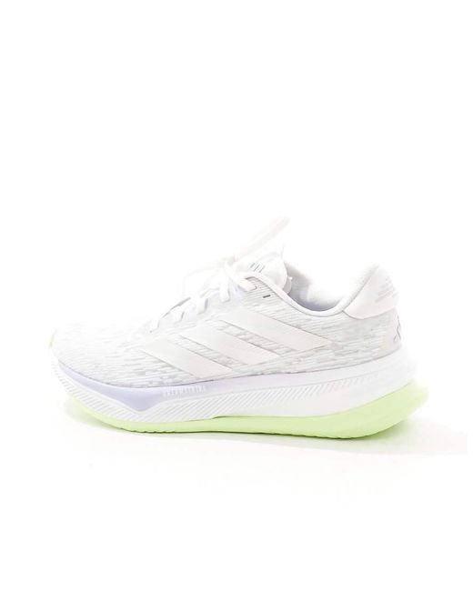 Adidas Originals White Adidas Running Supernova Comfortglide Trainers