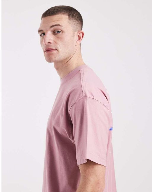 Cotton On Pink Box Fit Graphic T-Shirt for men