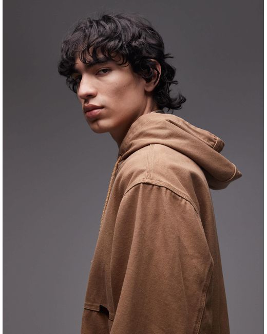 Gramicci Gray El Cap Hooded Worker Jacket for men