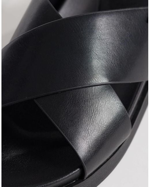 ONLY Black Cross Front Sandals