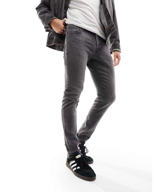 Jack & Jones Gray Glenn Slim Jeans for men
