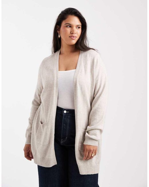 ONLY White Longline Cardigan