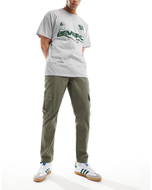 ASOS Green Tapered Cargo Pants for men