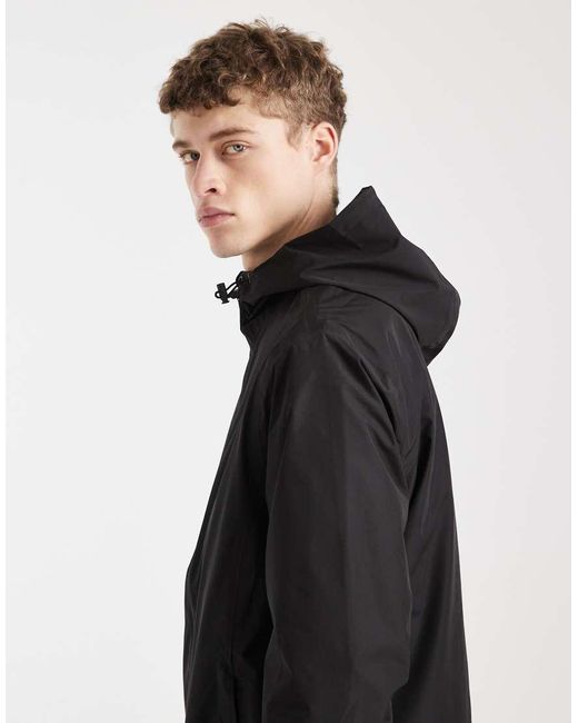 Jack & Jones Black Lightweight Hooded Jacket for men