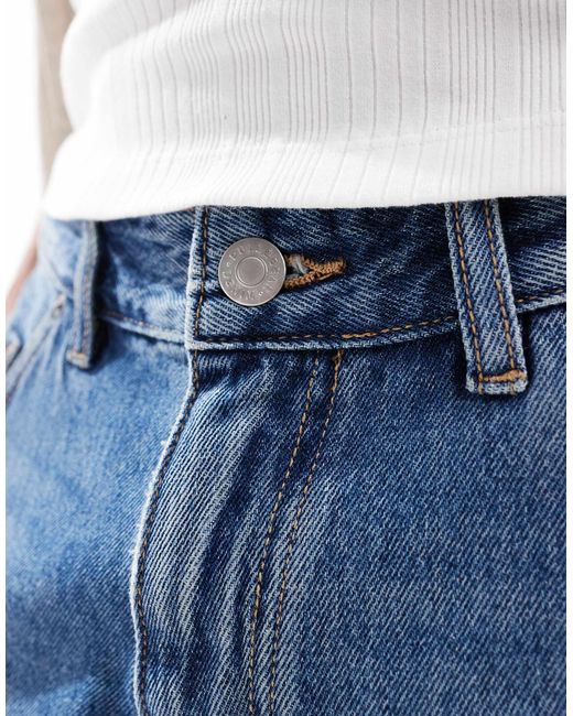 Pull&Bear – regulär geschnittene jeansshorts in Blue für Herren