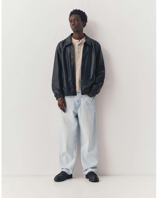 Pull&Bear – weite jeans in Blue für Herren