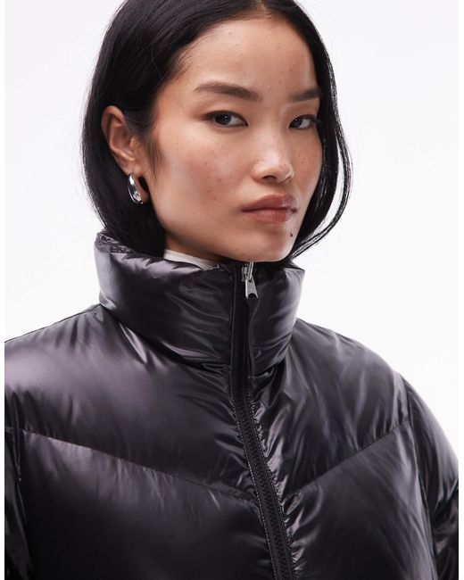 ARKET White Midi Down Padded Puffer Coat