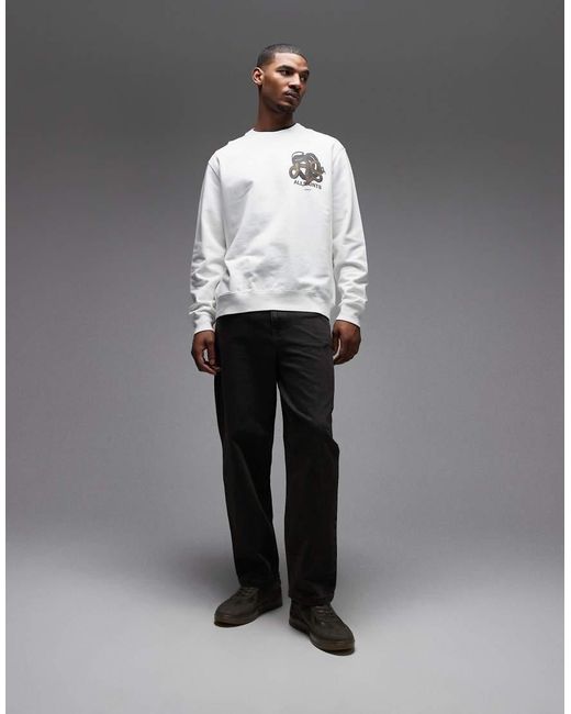 AllSaints Reticulate in het Gray voor heren