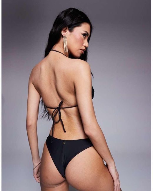 Toip Bikini Con Conchiglia di Candypants in Black