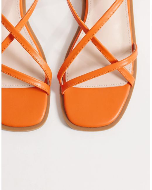 Raid Orange Aluna Flat Sandals