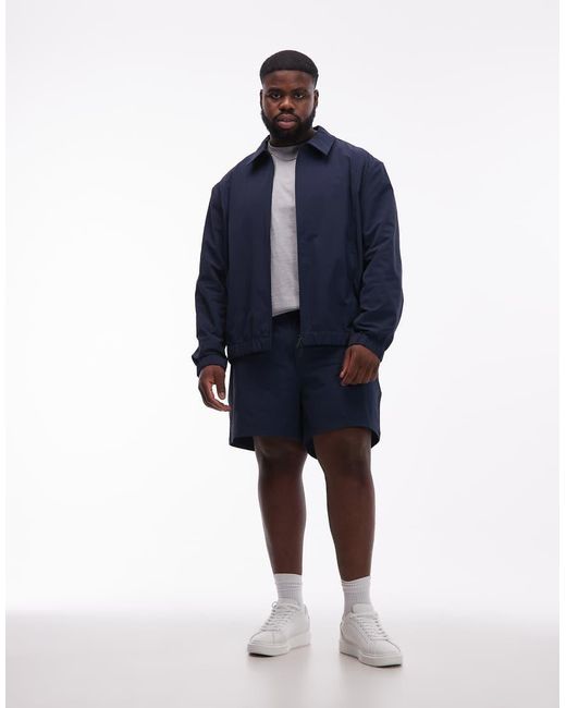 ASOS Blue Motionmaxtm Four Way Stretch Shorter Length Shorts for men