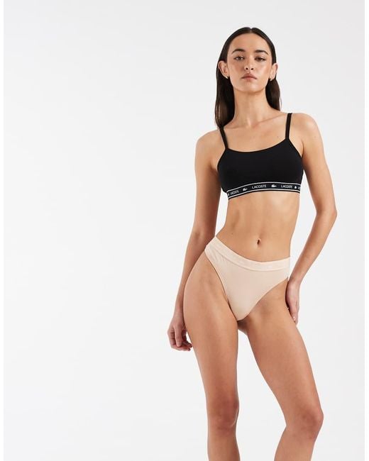 Lacoste Multicolor Logo Waistband Thong