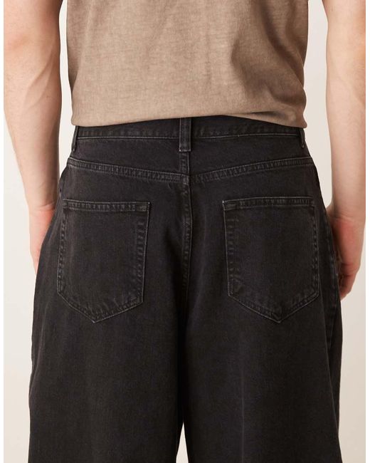 ASOS Oversized Baggy Jeans Met Geplooide Zakken in het Natural voor heren