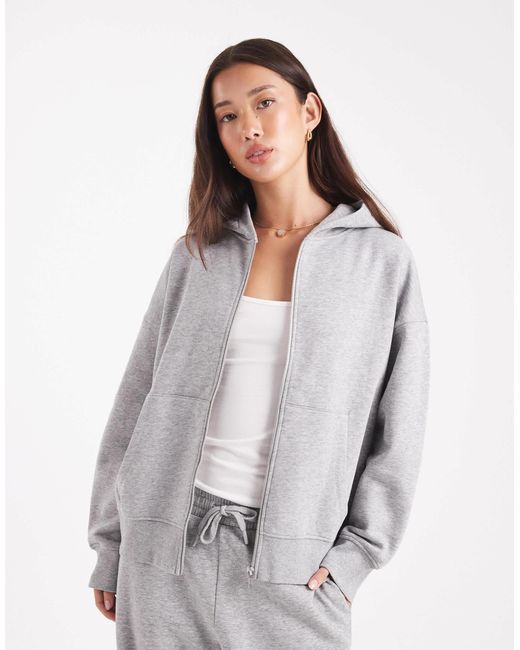 ASOS White – oversize-kapuzenjacke