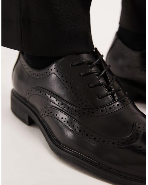ASOS Black Brogue Shoes for men