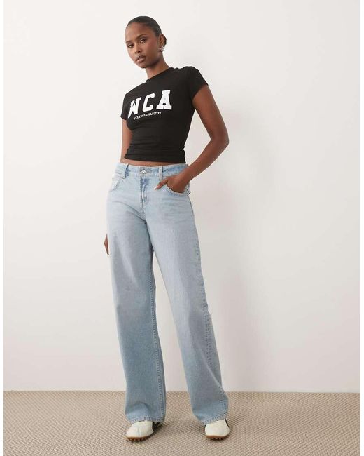 ASOS Black Weekend Collective Icon Baby Tee With Wca Graphic